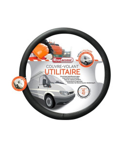 Couvre volant véhicule utilitaire - Diamètre 41-42cm - Noir