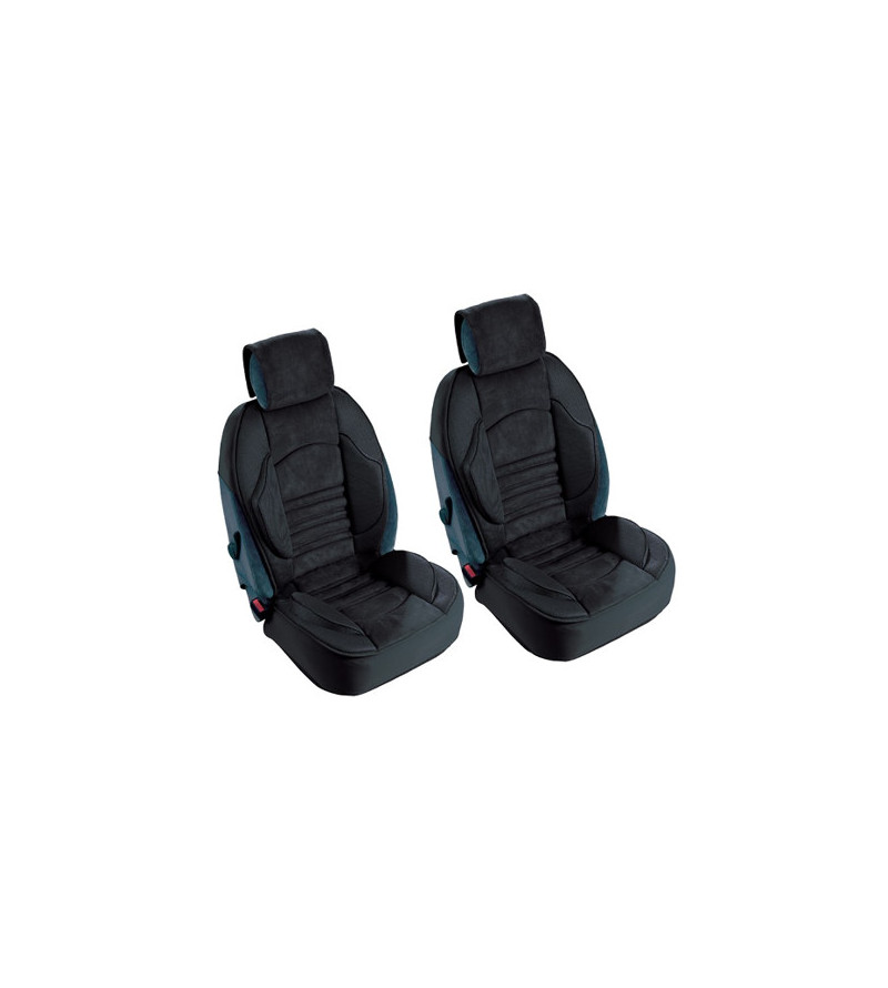 Nouveau Siège De Voiture Universel Noir Couvre Ensemble En Cuir Avec  Coutures À La Main Et Inserts Blancs Accessoires Coussin De Protection De  Siège Intérieur Du 11,33 €