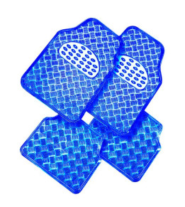  ZQD Voiture Tapis De Sol - LED Tapis De Sol en Caoutchouc  Universels Toutes Saisons sur Mesure en Moquette Antidérapante pour Voitures  Camions SUV (Couleur : Bleu)