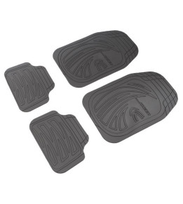 Jeu de 4 Tapis Voiture Tuning en PVC argent pas cher