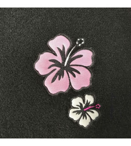 Tapis de sol voiture Hibiscus Rose pas cher - Automotoboutic