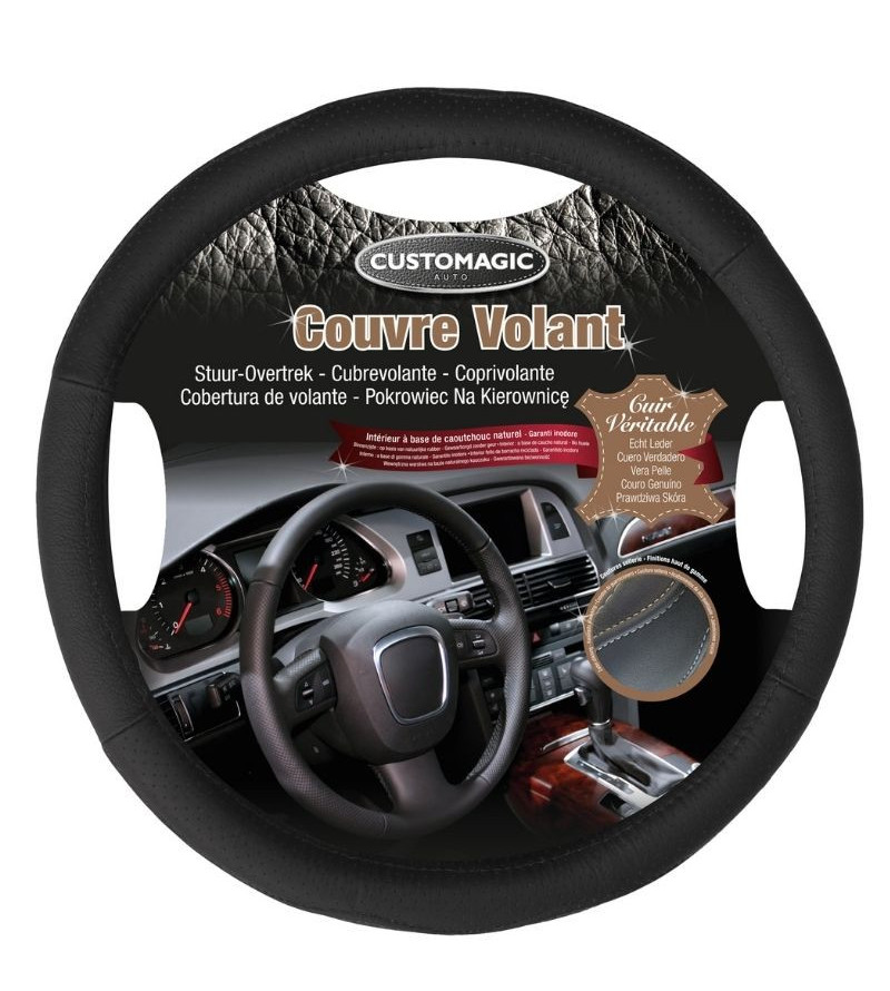 Tuning Effect 163538 Couvre-Volant Noir Simili Bois 
