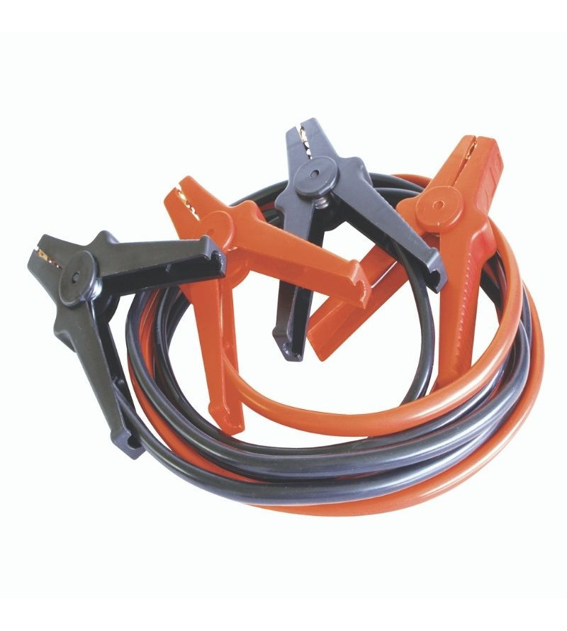 Câbles de démarrage robustes avec pinces, orange, 350 A, 16 pi de