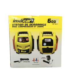 Booster démarrage voiture 600 ampères, compresseur pneus
