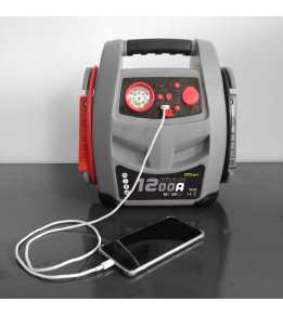 Booster démarrage voiture 1200 ampères 4 en 1 pas cher