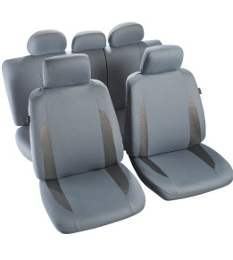 Housses De SièGe De Voiture Ensemble pour Renault Twingo, Coussins Cuir PU  Housse SièGe Voiture Avant ArrièRe Protecteur ArrièRe Confortable Respirant