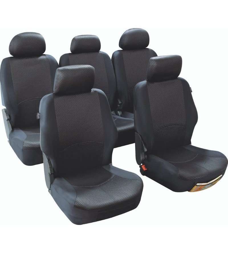 Housses de Siège d'Auto en Tissu Noir Tendance pour Sièges avant – Housses  de Siège Baquet Premium, Conçues pour les Véhicules 