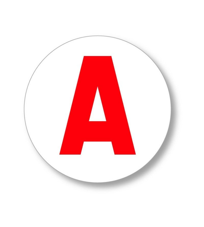 Disque A moto jeune conducteur adhesif