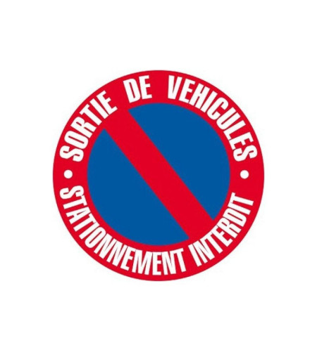Disque stationnement interdit - Adhésif
