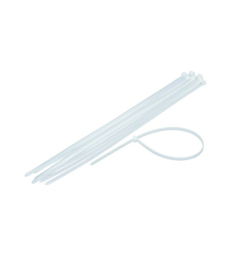 8 Colliers serre-câbles blancs 3,6x290mm