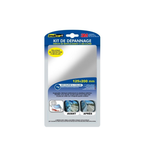 Rétroviseur De Remplacement Pour Tracteur - Compatible DH150, 225, 300-9, 420 - Dimensions 29x17 Cm, Matériau PP Et Verre