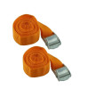 Sangles d'arrimage - 2 x 2.50 m - Orange