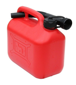 Jerrican plastique 5 litres voiture avec bec verseur flexible