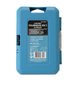 Coffret tournevis en t x18 pcs