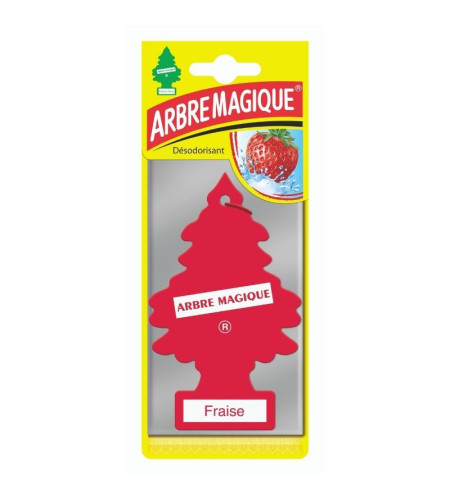 Lot de 12 désodorisants Arbre Magique Fraise