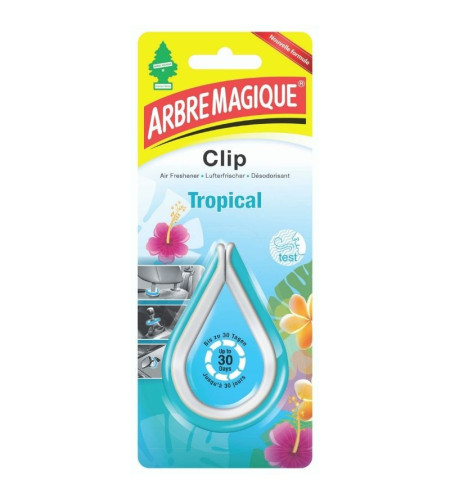 Lot de 4 désodorisants Clip Arbre Magique Tropical