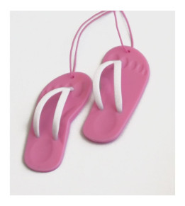 Lot de 12 désodorisants Tongs 3D Vanille