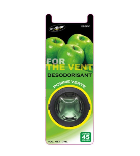 Lot de 12 désodorisants membrane for the vent Pomme verte