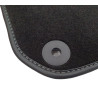 Tapis auto Fiat 500 sur mesure - Qualité prestige - Noir