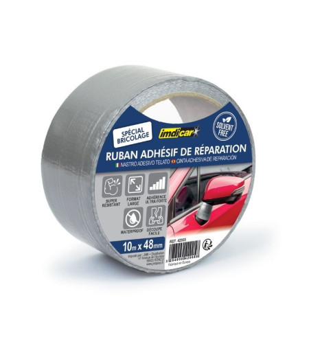 Ruban Adhésif réparations travaux gris - 10m x 48mm