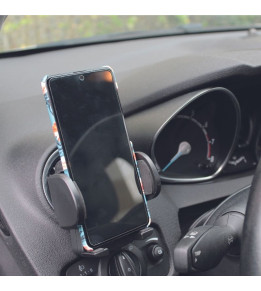 Support smartphone 2 en 1 ventouse et grille aération voiture
