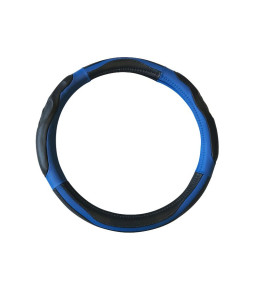Couvre volant  voiture Sport - Noir & Bleu - Taille universelle
