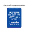 Couvre volant cuir à Meplat - Peugeot 208, 308 2, 2008 & 3008 2