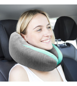 Cale Nuque Microbilles Ergonomic - Gris & Vert | Automotoboutic