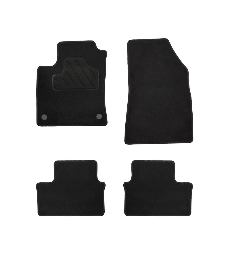 Tapis Renault Clio 5 sur Mesure - Moquette - Depuis le 06/2019 - Noir