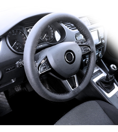Couvre volant cuir haut de gamme à coudre voiture pas cher
