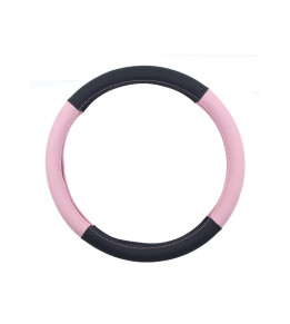Couvre Volant Voiture bicolore Rose et Noir | Automotoboutic