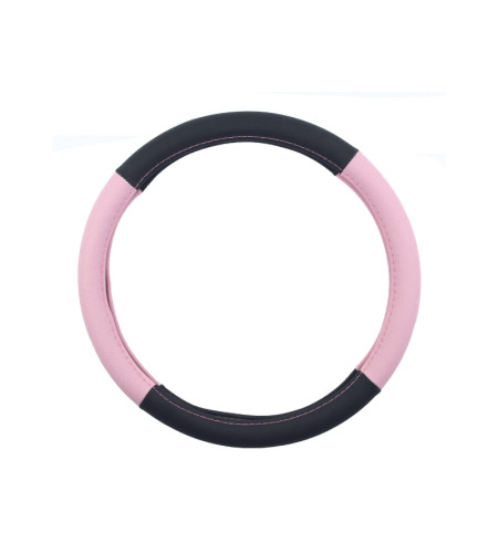 Couvre Volant Voiture bicolore Rose et Noir | Automotoboutic