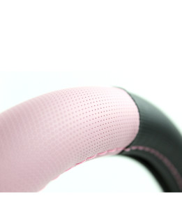 Couvre Volant Voiture bicolore Rose et Noir | Automotoboutic
