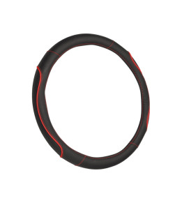 Couvre volant Universel Rallye - Noir et Rouge | Automotoboutic
