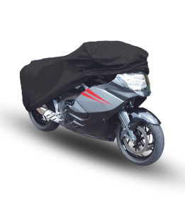 Garage moto Scooter taille S, bâche PVC - 185x90x110cm noir, bâche moto,  bâche moto