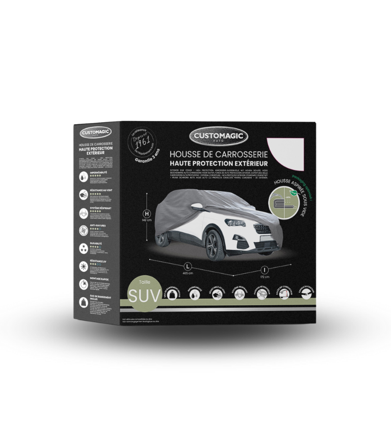 Housse De Voiture étanche Pour Kia Sportage (2011-2015) - Tissu Oxford Anti-UV - Protection Contre Pluie, Neige, Grêle, Soleil
