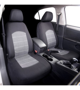 Housses siege voiture universelles Messina - Noir & Gris - Jeu avant