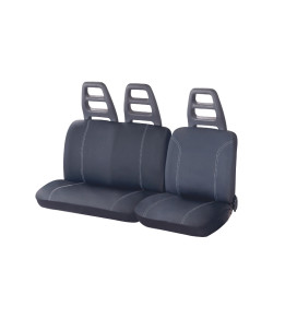 Housses de siège universelles pour Hyundai H100 (1992-2006) - housse siege  voiture universelles - couverture siege - noir - Auto-Dekor - Comfort 2+1  noir