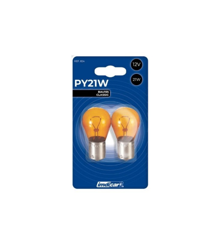 2 ampoules py21w - 12 volts feux signalisation voiture pas cher