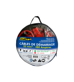 Cables de démarrage batterie 400 ampères en 3 mètres