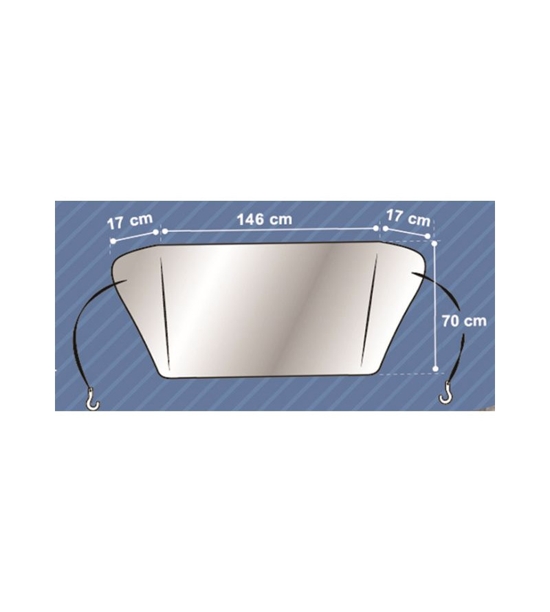 Holland Plastics Original Pare-brise Anti-mouches Pour Porte - Largeur 90 Cm - Bandes Plastique Résistantes Avec Crochets Adhésifs