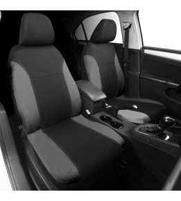 Housses siege auto - 2 sièges avant - Noir & Gris