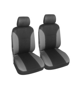 Housses siege auto - 2 sièges avant - Noir & Gris
