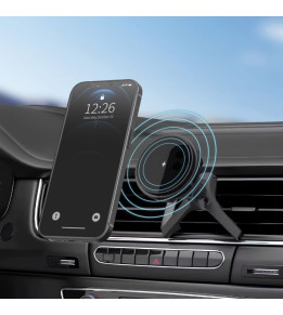 Support smartphone à induction magnétique - 15W