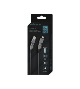 Câble USB-A / USB-C vers USB-C / Lightning - 4 en 1