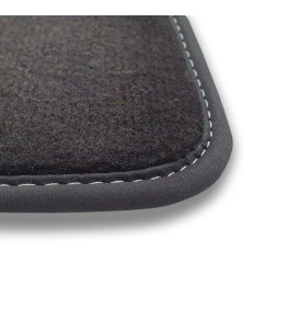 Tapis Sur Mesure Carat  Avants + coffre Surpiqûre Grise