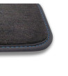 Tapis Sur Mesure Carat  Avants + coffre Surpiqûre Bleue