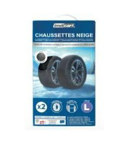 Chaussettes neige IMDICAR taille L – Adhérence optimale et montage rapide sur routes enneigées