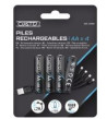 Piles rechargeables AA x4 – Écologiques, puissantes et durables