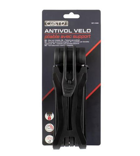 Antivol vélo pliable – Sécurité renforcée et design compact